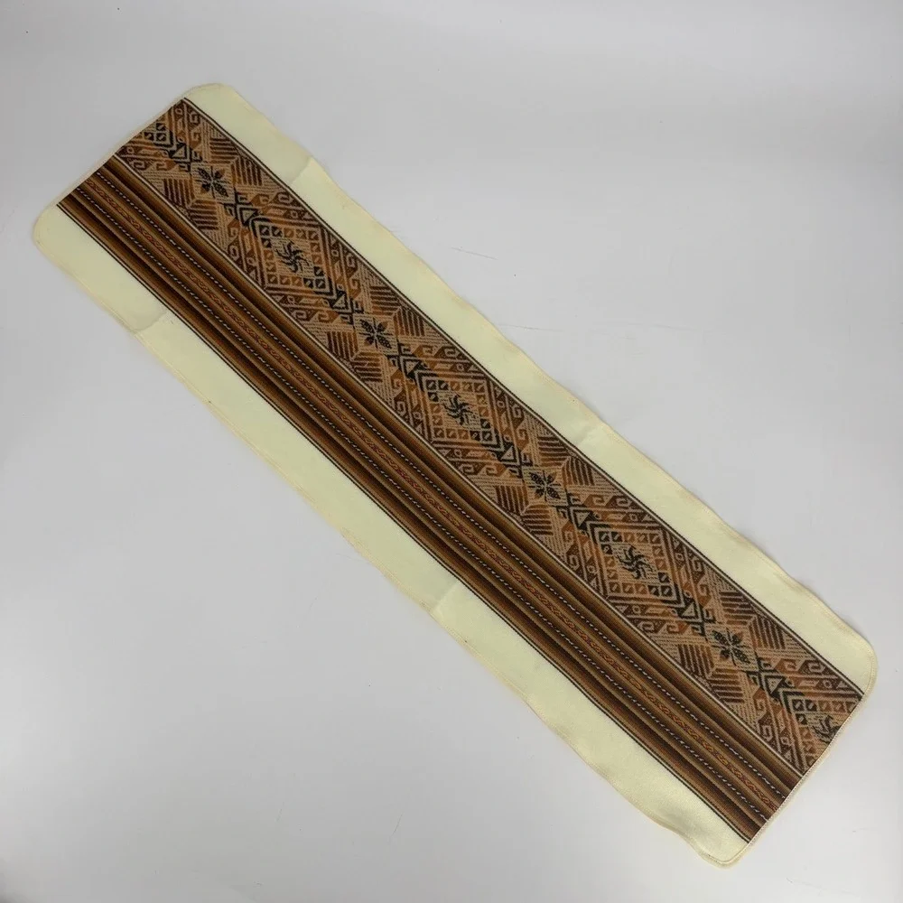 Vintage Andean Style Table Linens Set 6 Llama Alpaca Southwest Boho Decor